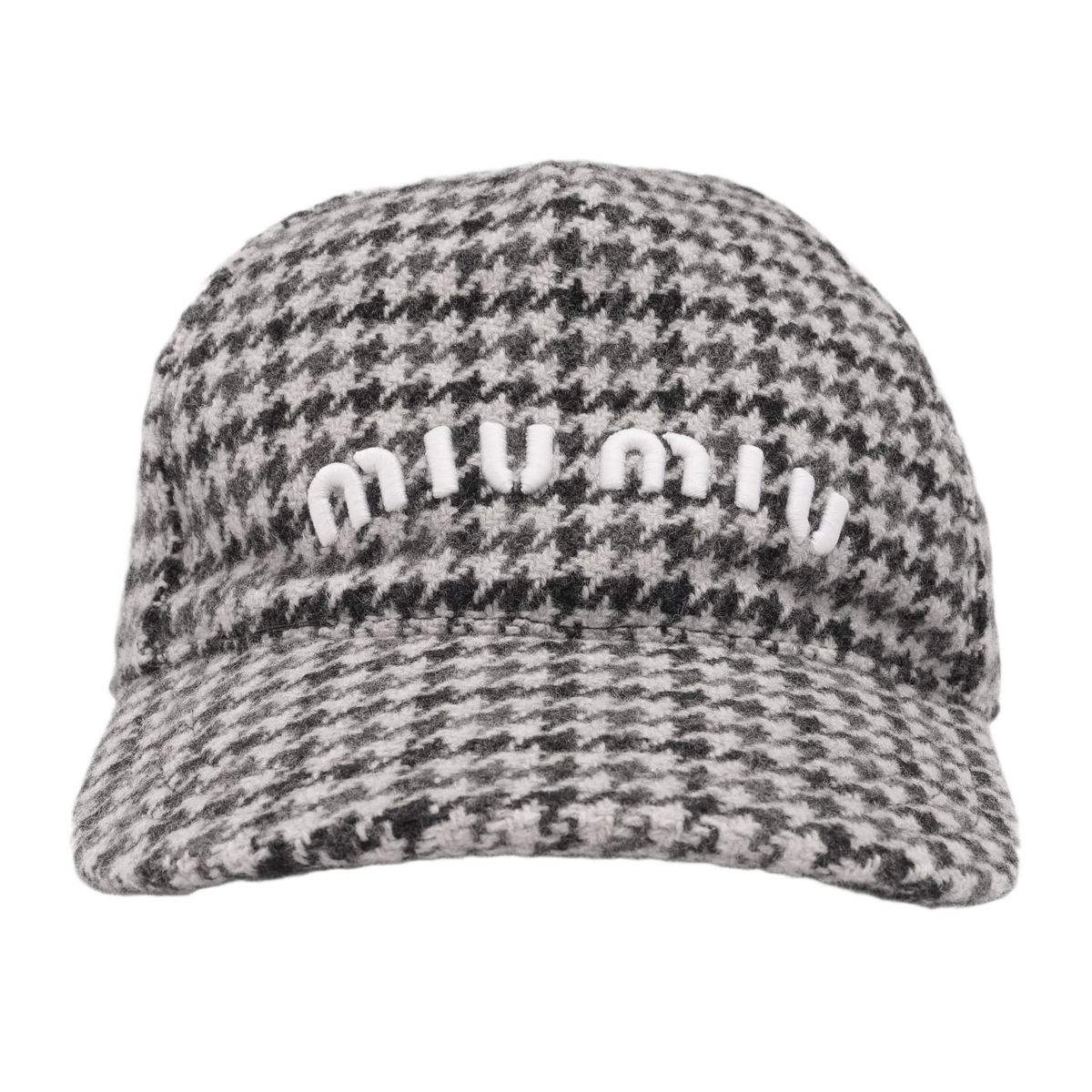 Miu Miu 'Houndstooth' Wool Hat