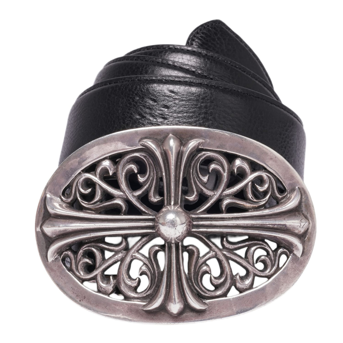 Chrome Hearts 'Silver' Oval Cross Jumbo Belt