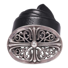Chrome Hearts 'Silver' Oval Cross Jumbo Belt