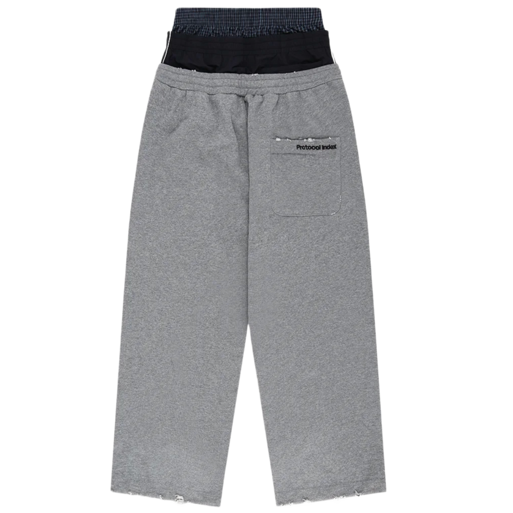 Protocol Index 'Grey' Retro 3 Layered Sweatpants