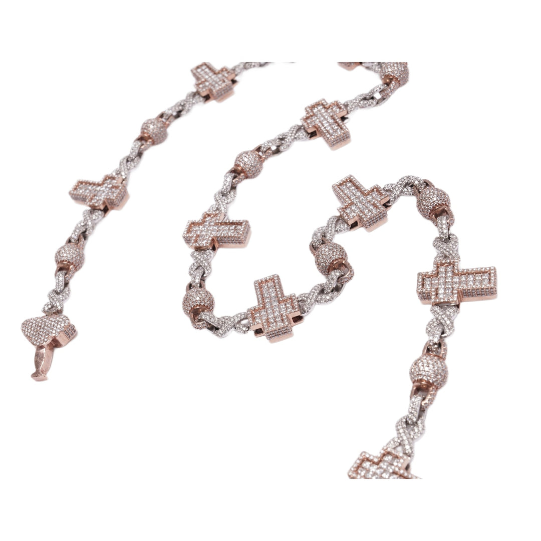Two-Tone White and Rose Gold &