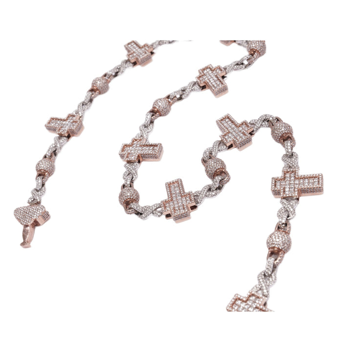 Two-Tone White and Rose Gold &