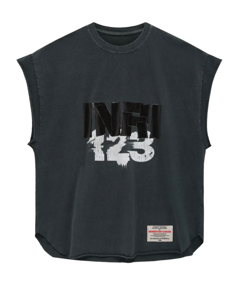 Rivington roi Rebis x Fear of God 'INRI' Black Cutoff Tee