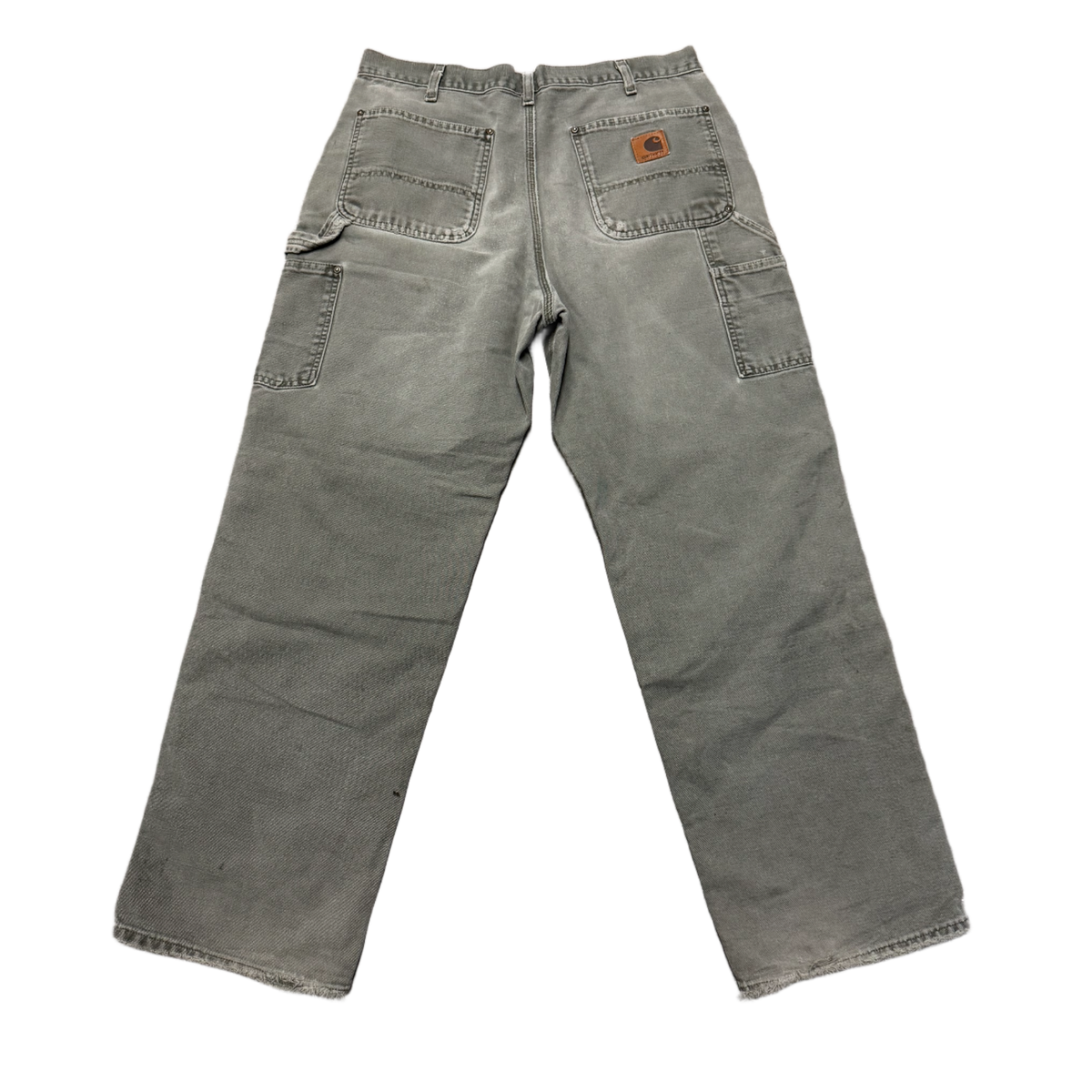 Carhartt 'Olive' Painted and Distressed Carpenter Pants