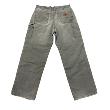 Carhartt 'Olive' Painted and Distressed Carpenter Pants