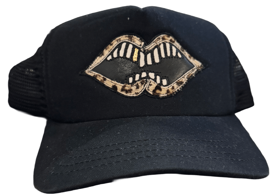 Chrome Hearts Matty Boy 'Cheetah Fur Chomper' Leather Patch Hat