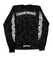 Chrome Hearts 'Monogram Cemetery' Floral Black Longsleeve Tee