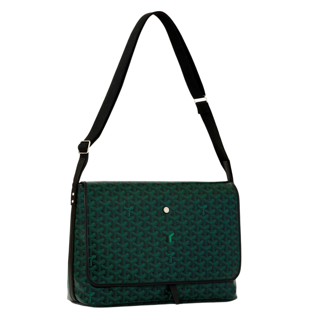 Goyard 'Ever Green & Calfskin' Capetien Messenger Bag