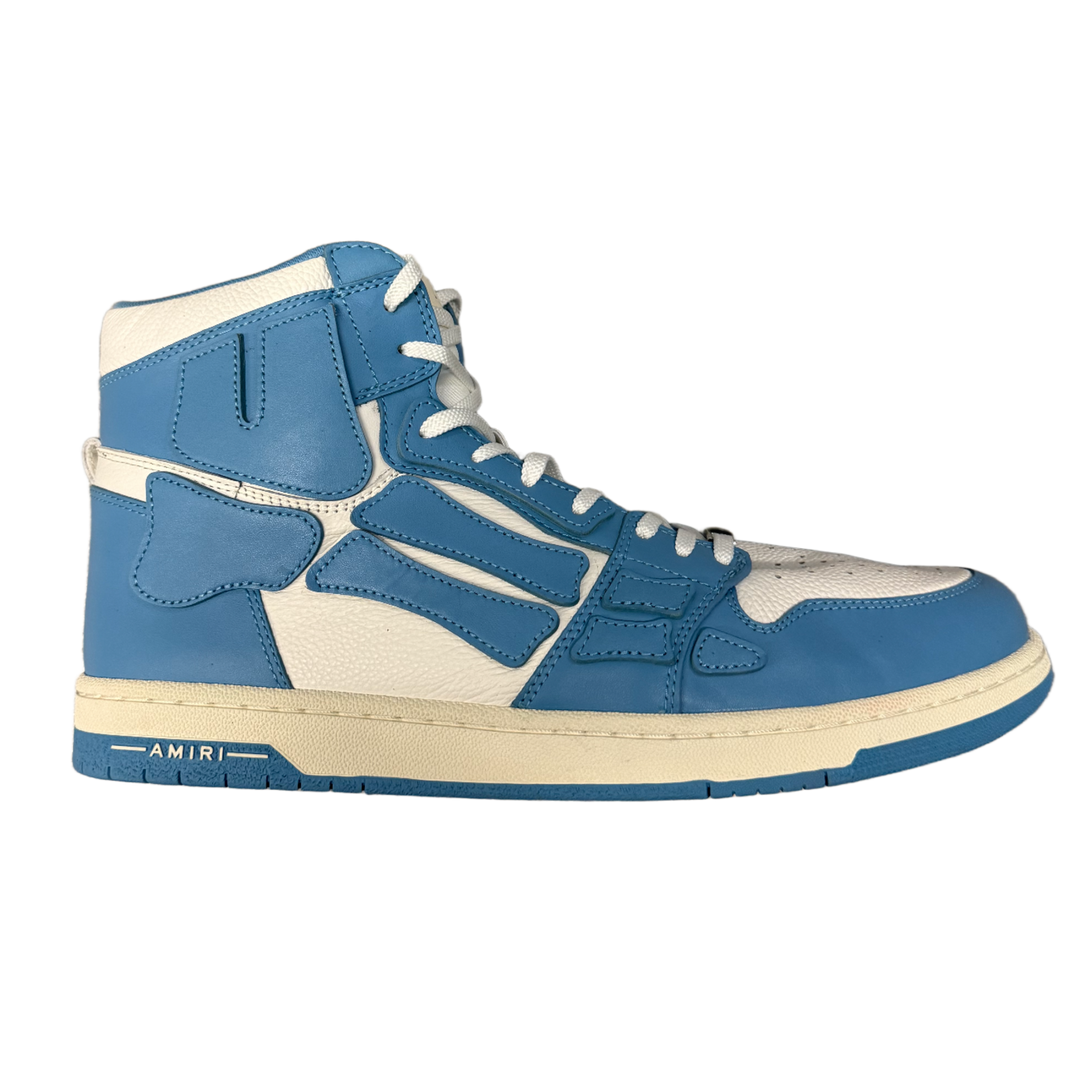Amiri 'White Blue' Skel Hi-Top Sneakers