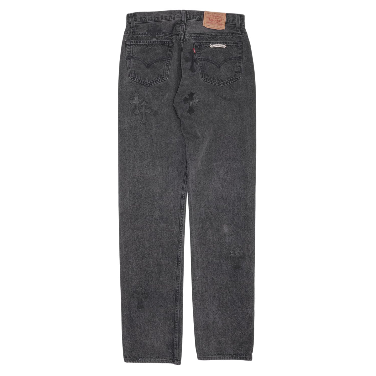 Chrome Hearts 'Black' 15 Patch Black Jeans