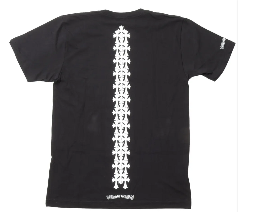 Chrome Hearts 'Black Spine Cross' Pocket Tee