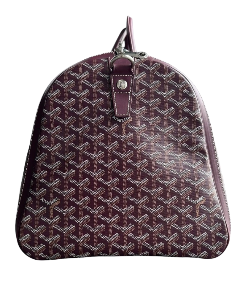 Goyard Boston 50 Burgundy Duffle Bag