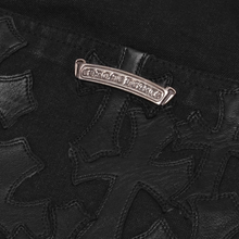 Chrome Hearts '12 Patch' Black Denim Shorts