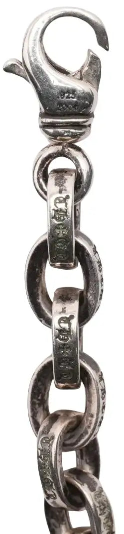 Chrome Hearts 'XL' Paper Chain 8in Bracelet