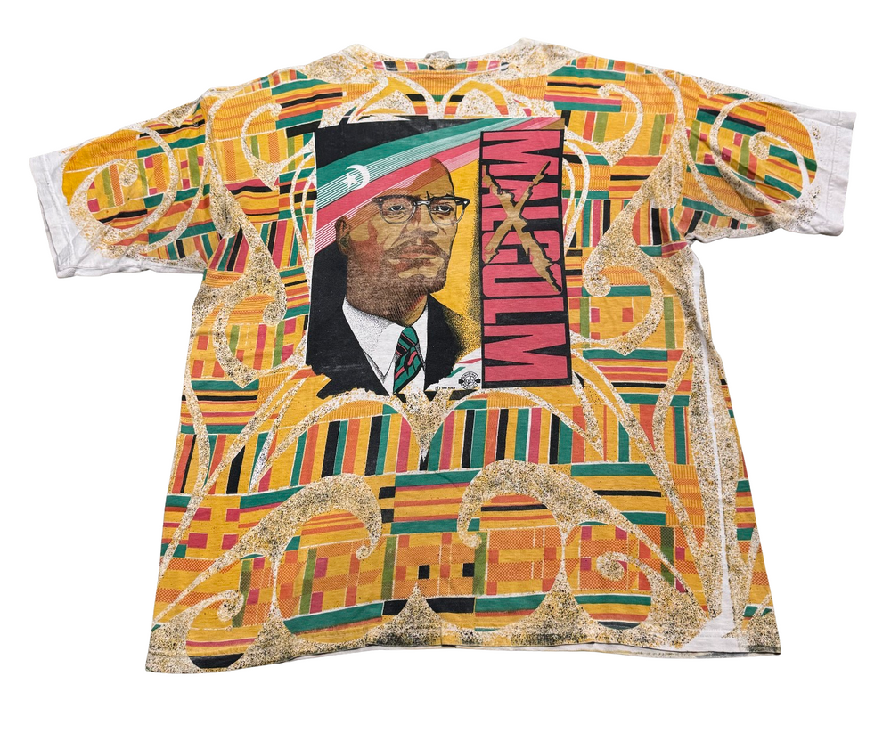 Malcolm X 'Kente' Vintage Tee