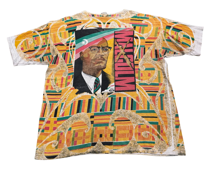 Malcolm X 'Kente' Vintage Tee