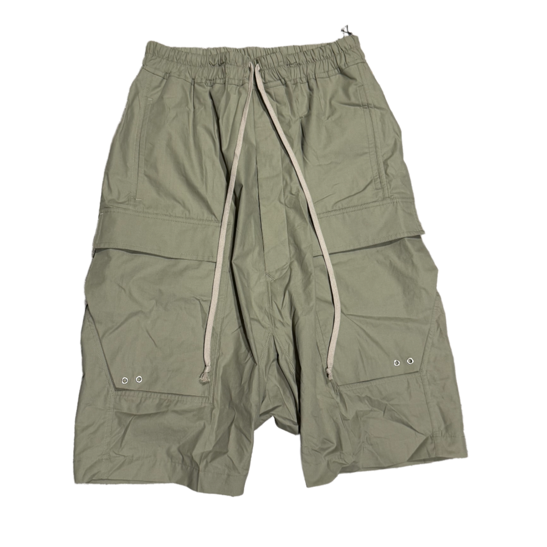 Rick Owens 'Cargo Pods' Green Shorts