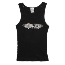 Chrome Hearts Vintage Women's 'Black' Studded Floral Heart Tank Top