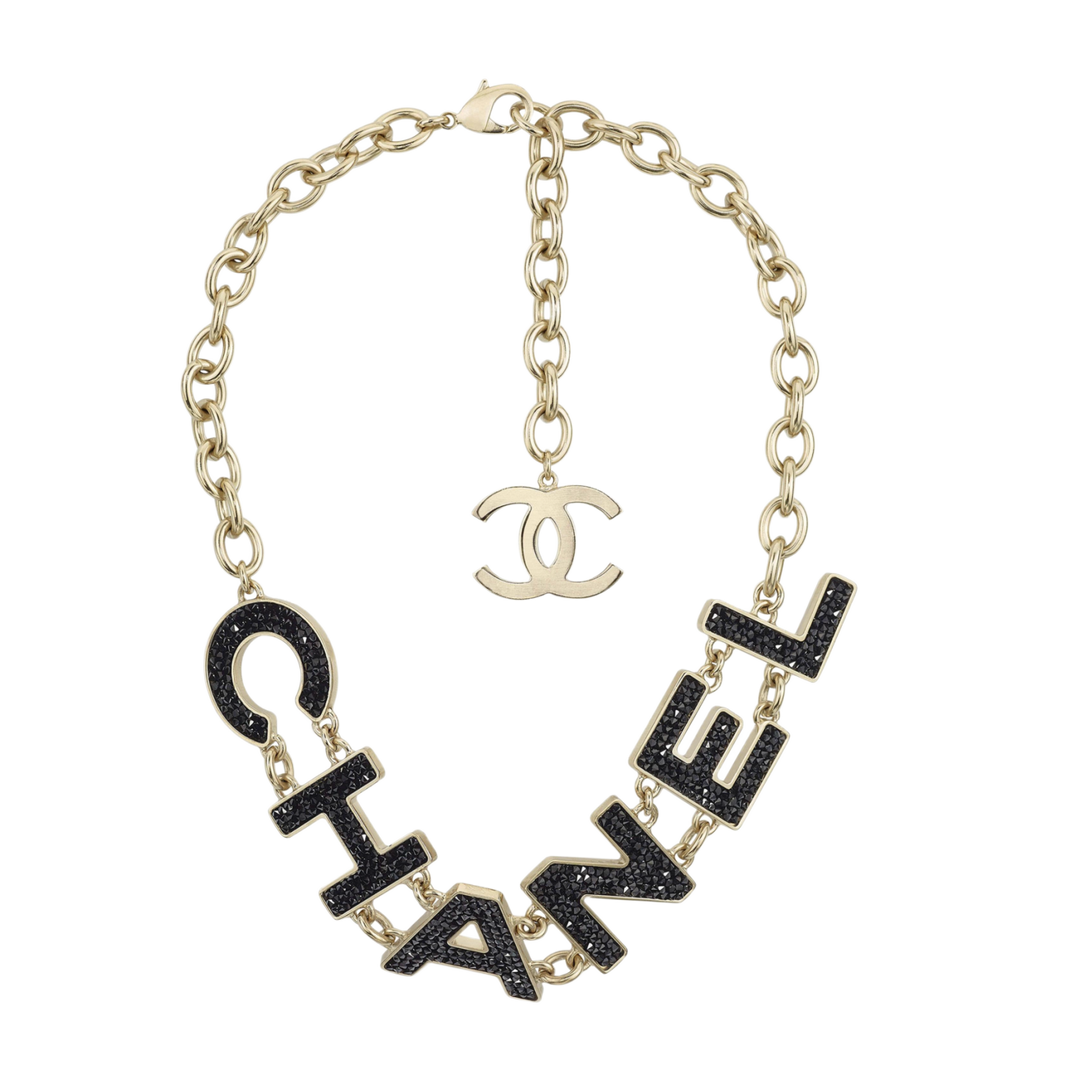 Chanel Logo 'Black/Gold' Statement Choker Necklace