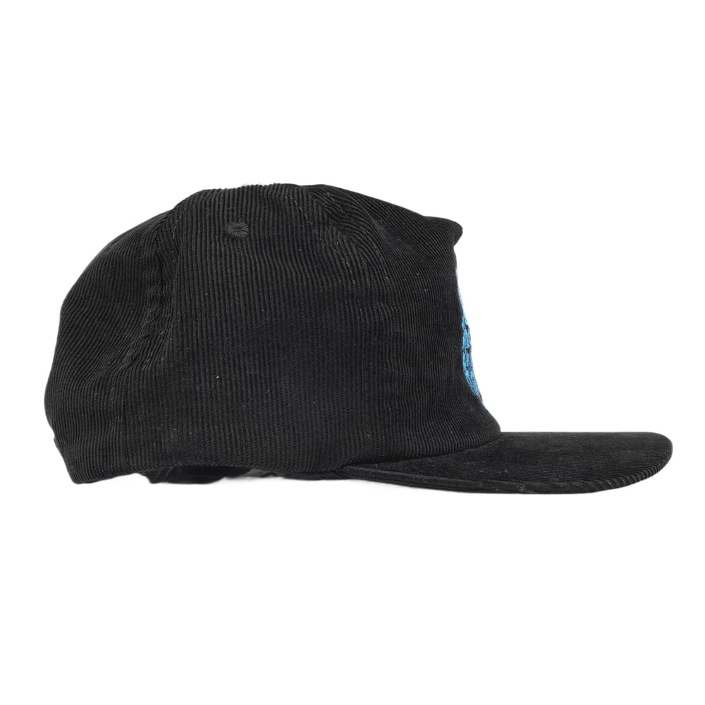 Chrome Hearts 'Blue Floral Dagger' Black Corduroy Hat