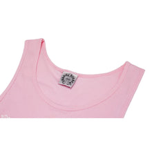 Chrome Hearts Vintage Women's Pink 'Studded' Cross T Bar' Tank Top