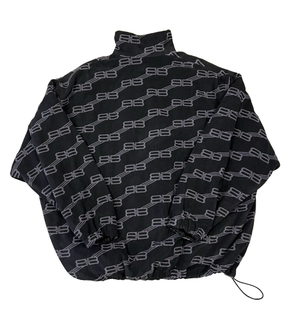 Balenciaga 'BB Monogram' Fleece Zip-Up