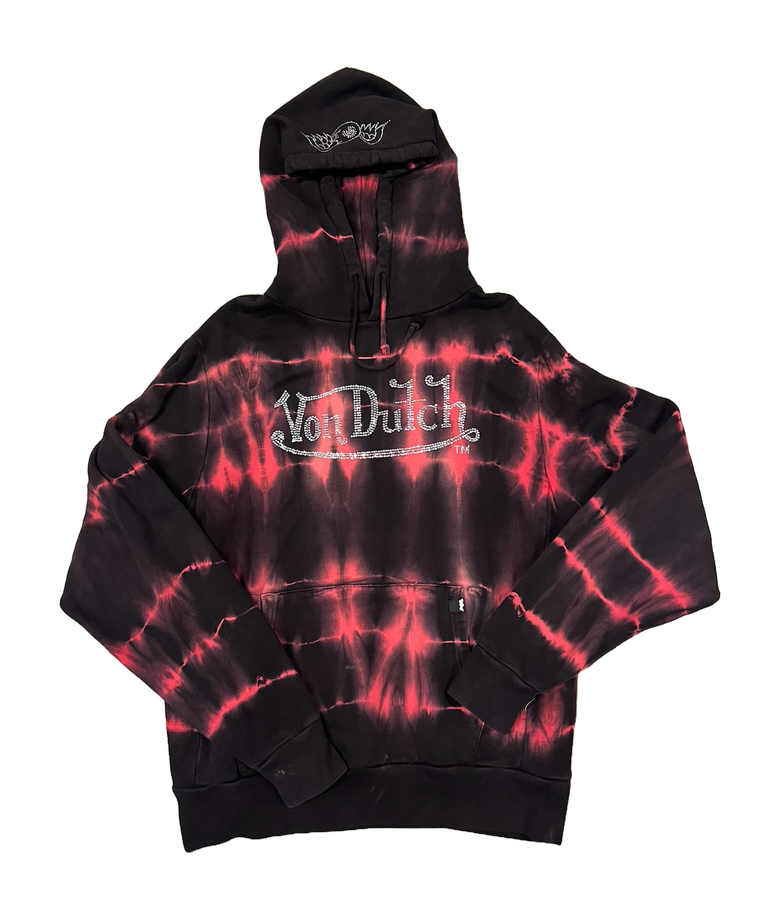 Von Dutch 'Tie Dye' Red Hoodie
