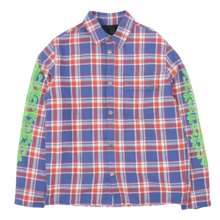 Chrome Hearts 'Green Floral' Blue Padded Flannel Jacket