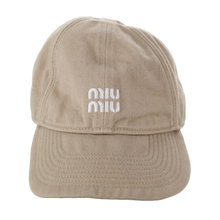 Miu Miu 'Tan' Unstructured Baseball Hat