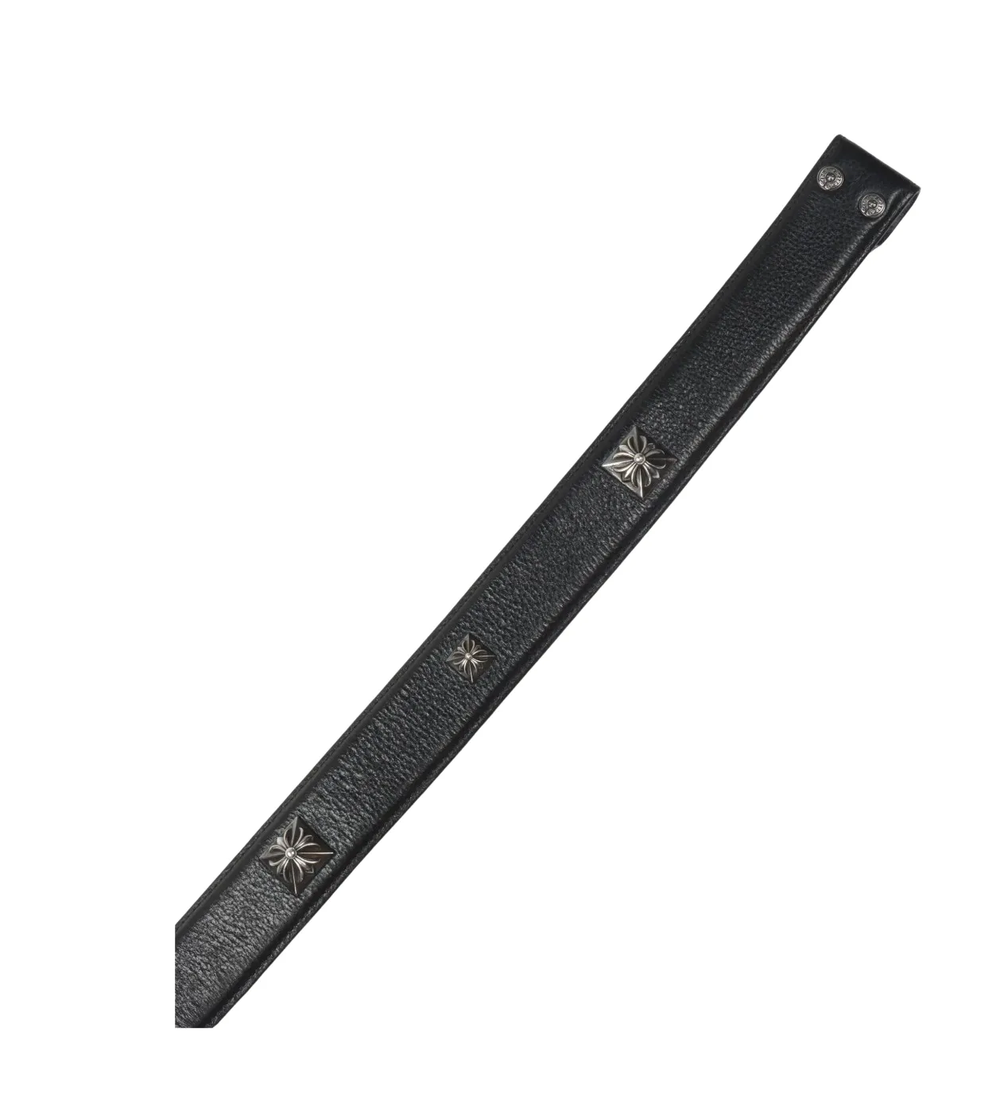 Chrome Hearts 'Studded' Leather Belt Strap