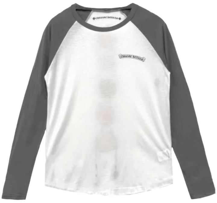 Chrome Hearts Matty Boy 'Graffiti' White & Grey Long Sleeve T-Shirt Tee