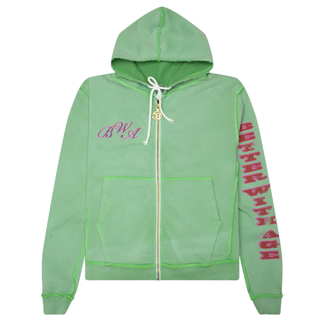 *Better With Age 'Sage' Magic Zip Up Hoodie