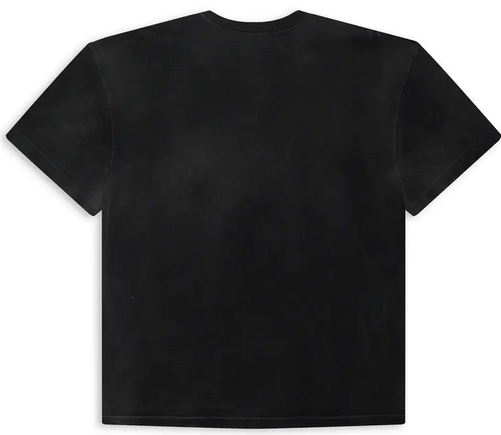 Satoshi Nakamoto 'Smiley' Faded Black Tee