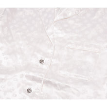 Chrome Hearts 'Cross Patch' White Tonal Monogram Silk Pajama Shirt
