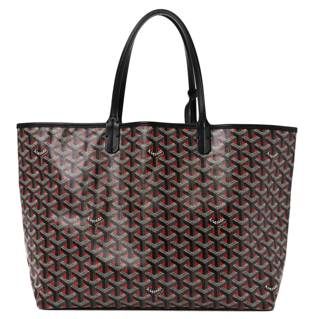 Goyard 'Black/Red' Saint Louis GM Tote Bag