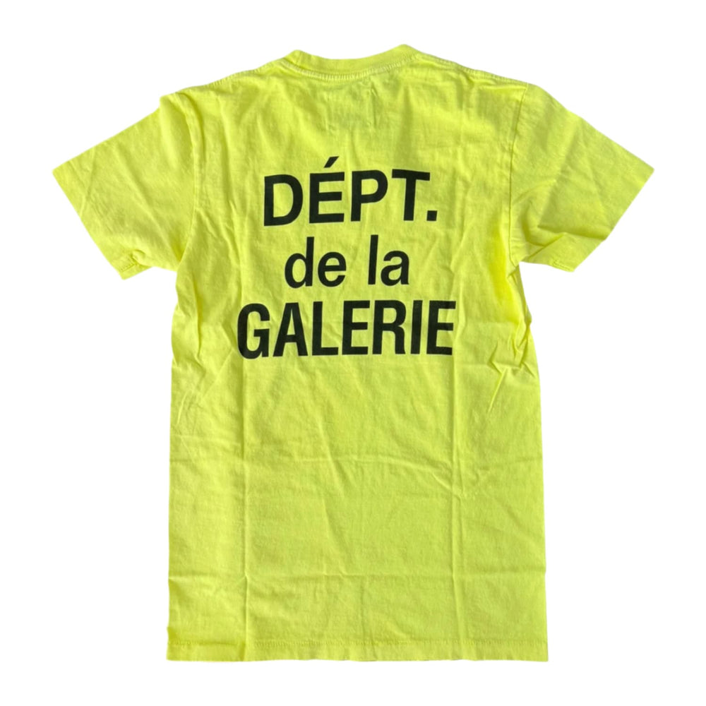 Gallery Dept 'Fluorescent Yellow' French Logo Tee