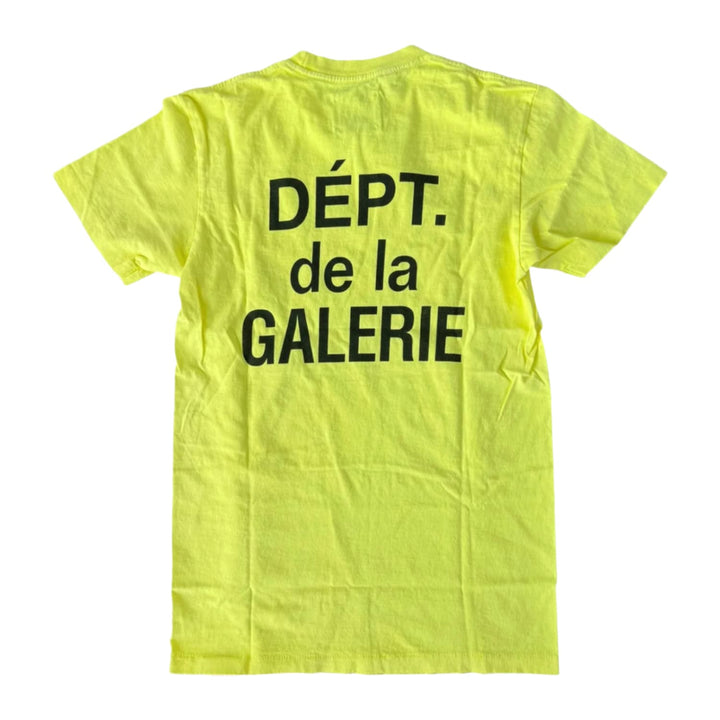 Gallery Dept 'Fluorescent Yellow' French Logo Tee