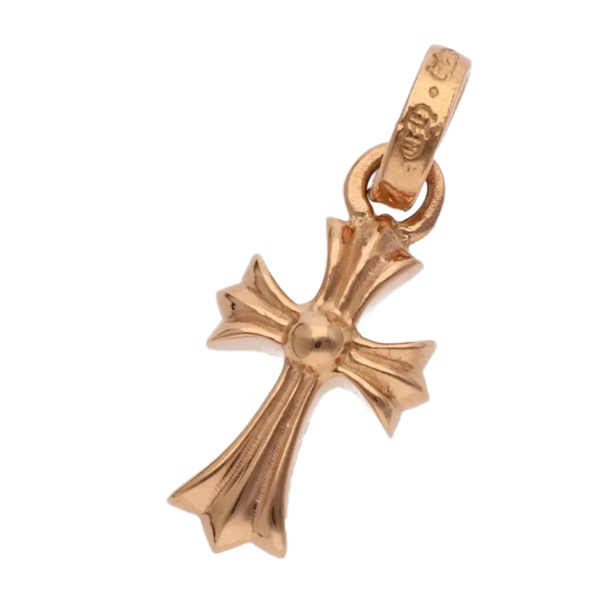 Chrome Hearts 'Sapphire' 22k Gold  Baby Fat Pendant