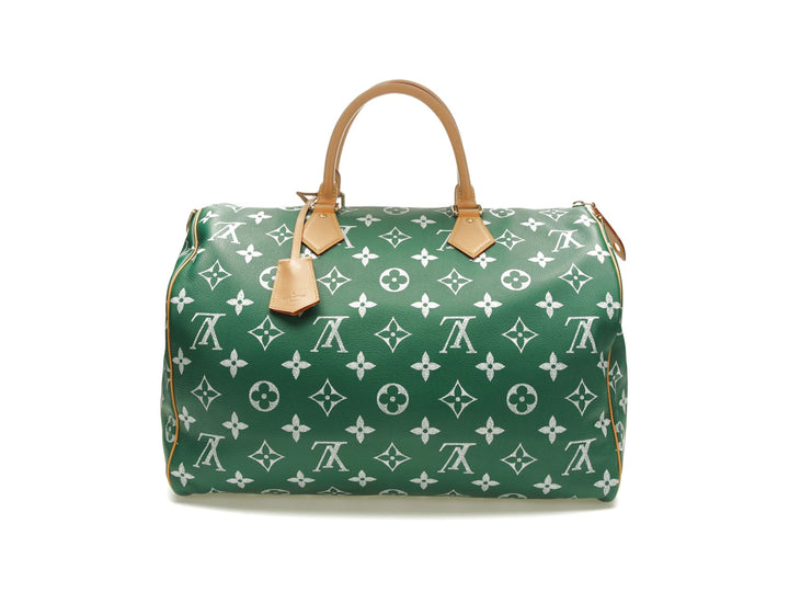 Louis Vuitton Speedy P9 Bandoulière 50 Monogram Leather Green