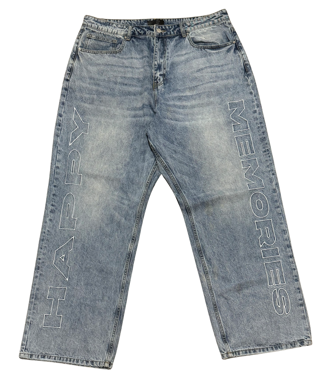 Happy Memories Don't Die HMDD 'HM' Blue Jeans