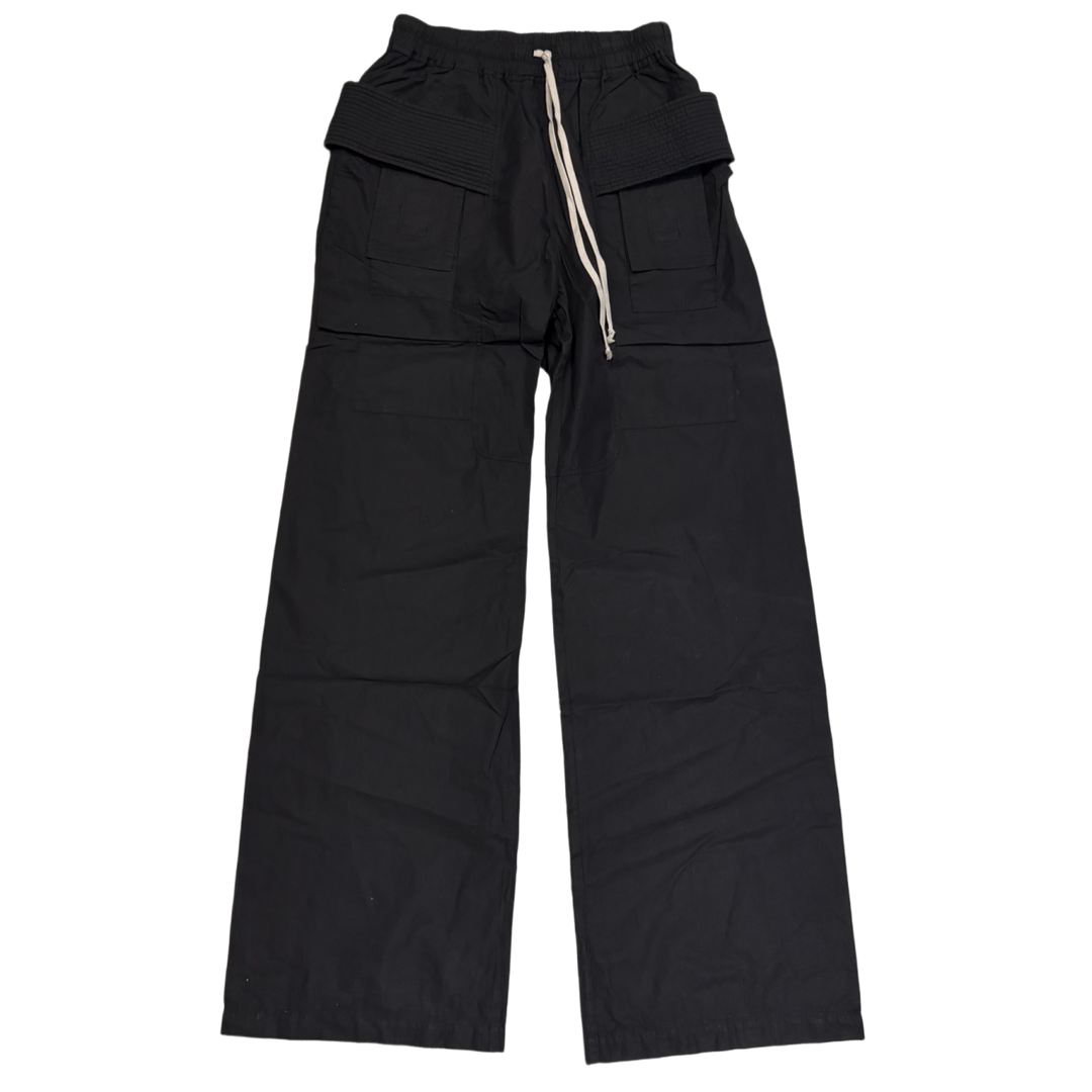 Rick Owens DRKSHDW 'Black' Temple Creatch Organic Cotton Cargo Pants