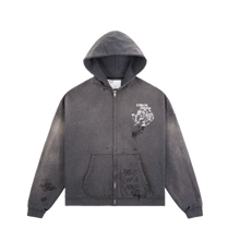 Paly Carrying The Message Zip Up Hoodie Dark Grey