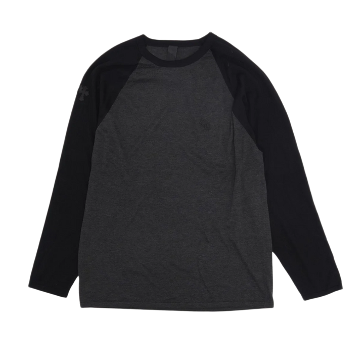 Chrome Hearts '3 Cross Grey/Black' Baseball Longsleeve Tee
