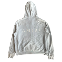 Amiri Light Blue Core Logo Shotgun Zip Up Hoodie