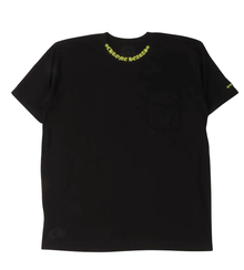 Chrome Hearts 'Yellow Neck Logo' Black Tee