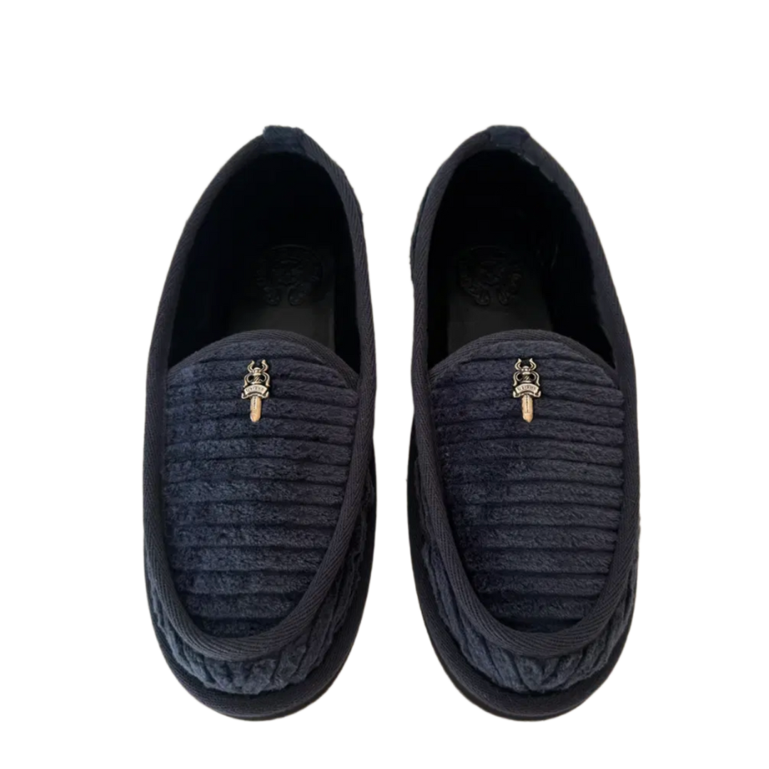 Chrome Hearts 'Navy' Dagger Slippers