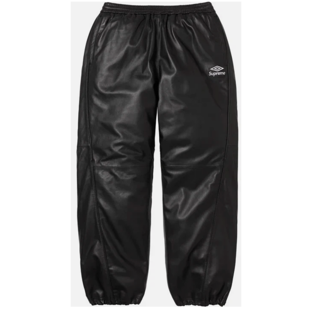 Supreme Umbro 'Black' Leather Track Pants