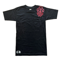Chrome Hearts 'Red Vine Dagger/Cemetery' Vintage Black Pocket Tee