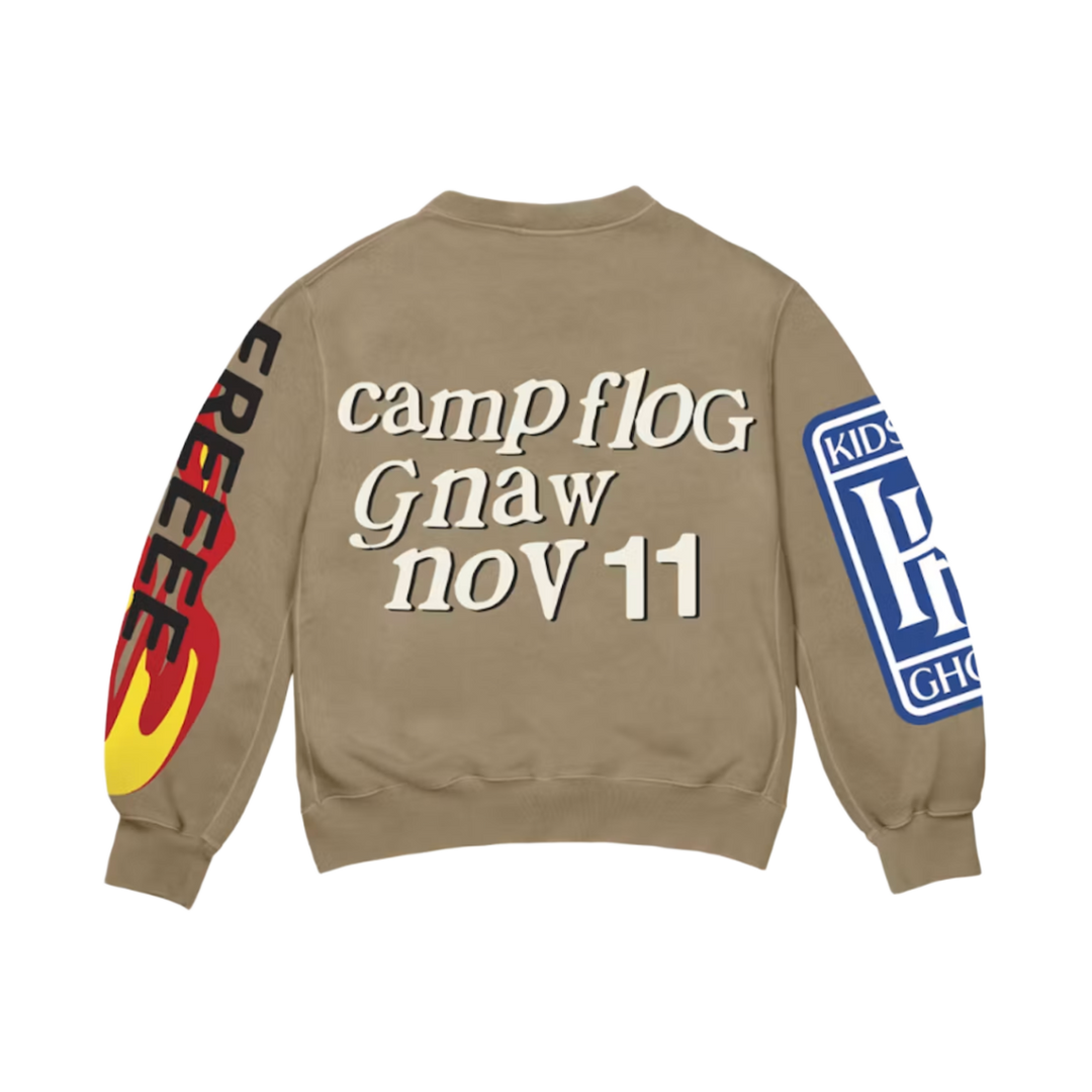CPFM Kids See Ghosts 'Brown' Lucky Me Crewneck