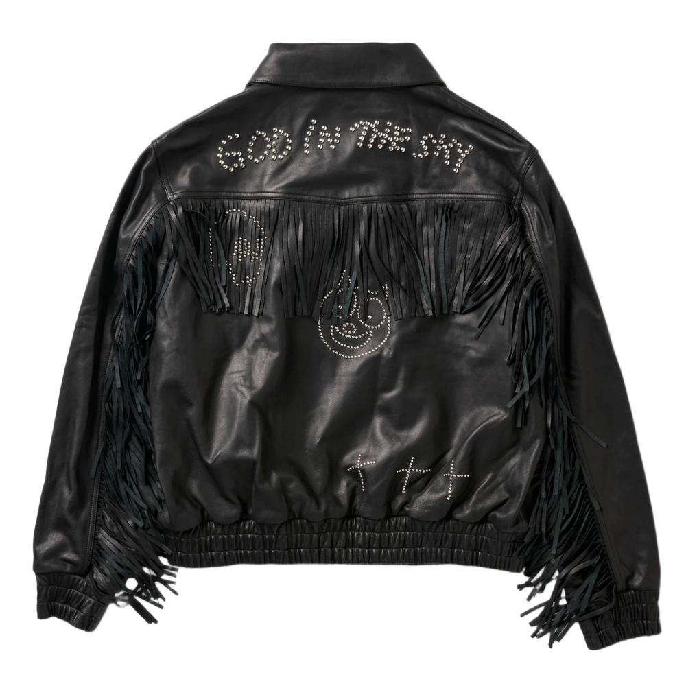 Paly 'Real Life' Leather Fringe Jacket